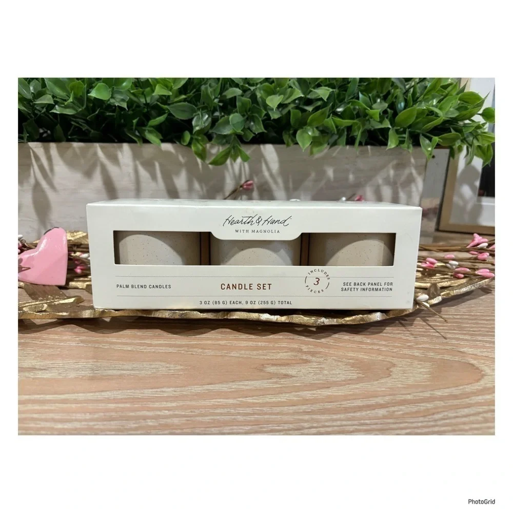 Hearth & Hand 3pc Candle Set